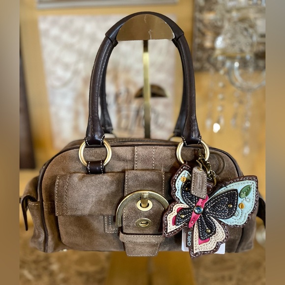 バッグ COACH Soho Mini Boston Bag Brown Y2K